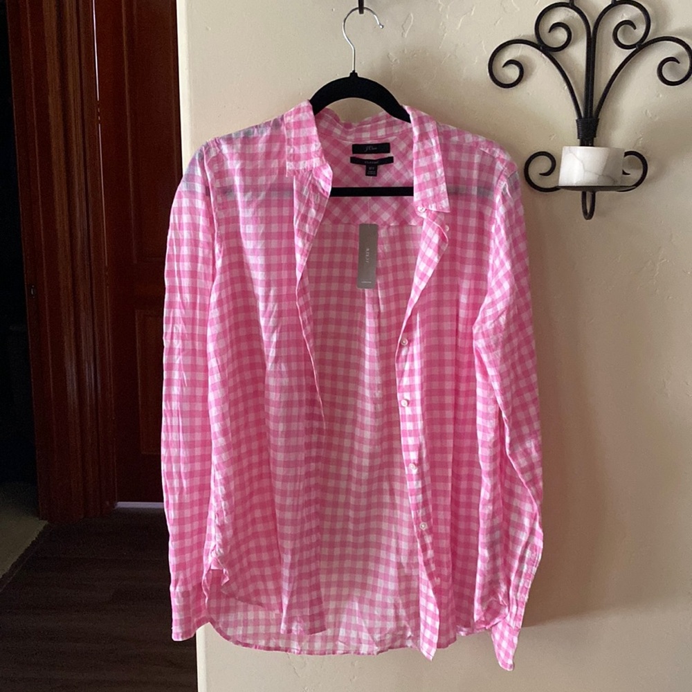 NWT J Crew button up shirt size 12 TALL